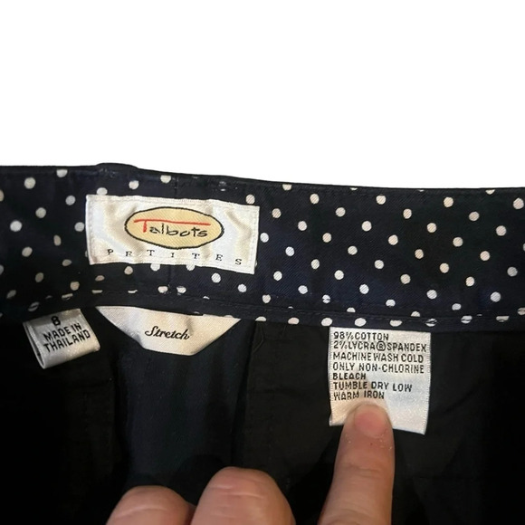 Talbots Navy Blue‎ Straight Leg Pants Size 8 - Picture 2 of 3